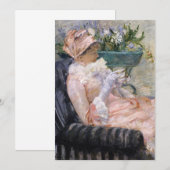 Carte De Remerciements Mary Cassatt - La Coupe du Thé (Devant / Derrière)