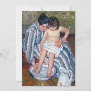 Carte De Remerciements Mary Cassatt - Le bain de l'enfant / Le bain