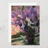 Carte De Remerciements Mary Cassatt - Lilas dans une fenêtre (Devant / Derrière)