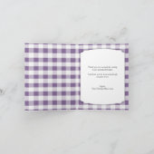 Carte De Remerciements Mason Jar Rustic Stars Purple Remerciements (Intérieur)