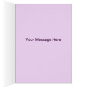 Carte de remerciements Mason Jars aux fleurs viole (Intérieur (Droit))