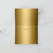 Carte De Remerciements Masque Mascarade de masque or et violet (Intérieur)