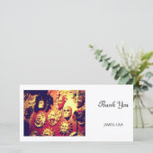 Carte De Remerciements Masques de carnaval de Venise (Debout devant)