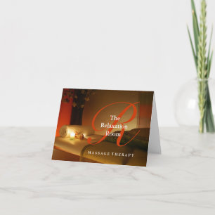 Carte De Remerciements Massage Therapist Customizable Thank You Card