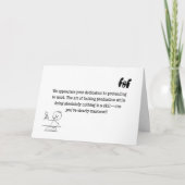 Carte De Remerciements Master of Look Busy (Devant)