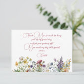 Carte De Remerciements Meadows fleurs adultes fleuris Anniversaire (Debout devant)