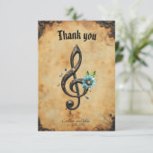 Carte De Remerciements Mechanical clef (Debout devant)