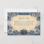 Carte De Remerciements Mechanical Engineer Graduation (Devant)