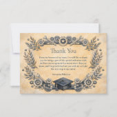 Carte De Remerciements Mechanical Engineering Degree Graduation (Devant)