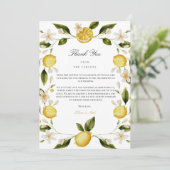 Carte de remerciements méditerranéenne moderne au (Debout devant)