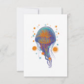 Carte De Remerciements méduse océanique (Dos)