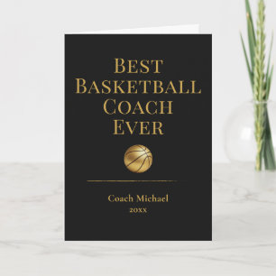 Carte De Remerciements Meilleur entraîneur de basket-ball de tous les tem