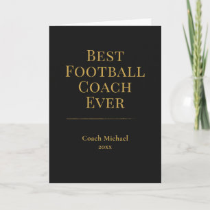 Carte De Remerciements Meilleur entraîneur de football de tous les temps