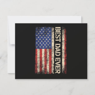Carte De Remerciements Meilleur Papa Jamais Drapeau Américain Cadeaux pou