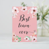 Carte De Remerciements Meilleure équipe que jamais Citation motivationnel (Debout devant)