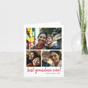 Carte De Remerciements Meilleure maman jamais   Photo personnalisée Fête 