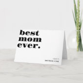 Carte De Remerciements Meilleure maman qui soit Bonne fête des mères Text (Devant)