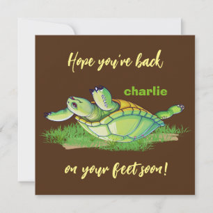 Carte De Remerciements Meilleurs voeux - retour sur pieds - Soyez bien bi