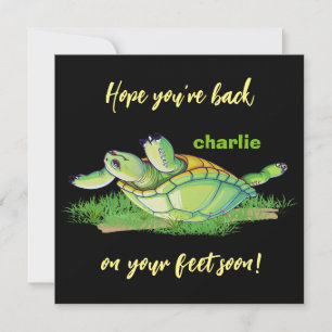 Carte De Remerciements Meilleurs voeux - retour sur pieds - Soyez bien bi