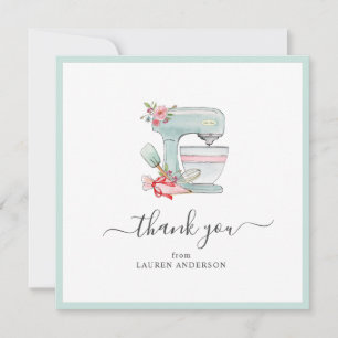 Carte De Remerciements Mélangeur à gâteau Mariage Cadeau remerciement car