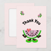 Carte De Remerciements Melon (Devant / Derrière)