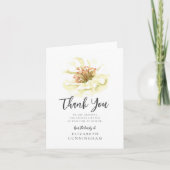 Carte De Remerciements Mémorial botanique floral d'aquarelle moderne (Devant)