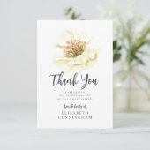 Carte De Remerciements Mémorial botanique floral d'aquarelle moderne (Debout devant)