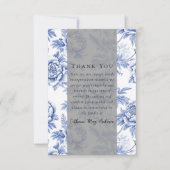 Carte De Remerciements Mémorial des funérailles de la Flore Bleue (Devant)