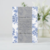 Carte De Remerciements Mémorial des funérailles de la Flore Bleue (Debout devant)