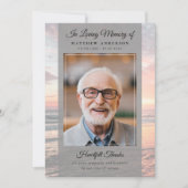 Carte De Remerciements Mémorial funéraire de la baie Ocean (Devant)