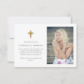 Carte De Remerciements Mémorial funéraire de la Croix de tournesol (Devant)