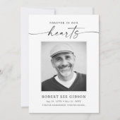 Carte De Remerciements Mémorial funéraire Pour Toujours Dans Nos Coeurs S (Devant)