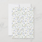 Carte De Remerciements Memorial Funeral Pays Fleurs de Lavande Rustique (Dos)