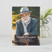 Carte De Remerciements Memorial Funeral Photo simple (Debout devant)