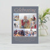 Carte De Remerciements Memorial Hommage Photo Collage Keepsaké (Debout devant)