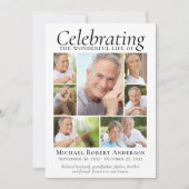 Carte De Remerciements Memorial Hommage photo Collage Keepsaké (Devant)