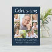 Carte De Remerciements Memorial Hommage Photo Collage Keepsaké (Debout devant)