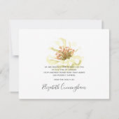 Carte De Remerciements Memorial Modern Chic Floral Foliage Botanicals (Devant)