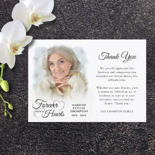 Carte De Remerciements Mémorial pour toujours dans nos coeurs Photo