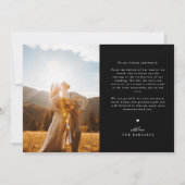 Carte De Remerciements Memories Made With Love Wedding Black Multi Photo (Dos)