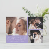Carte De Remerciements Memories Made With Love Wedding Lilac Photo (Debout devant)