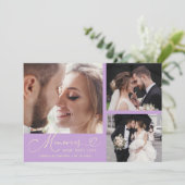 Carte De Remerciements Memories Made With Love Wedding Wisteria Photo (Debout devant)