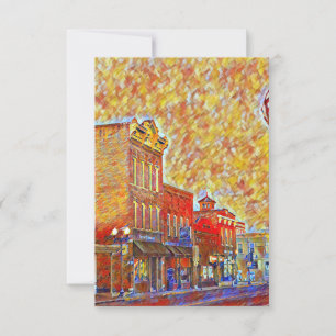 Carte De Remerciements Menomonie du centre-ville en juillet