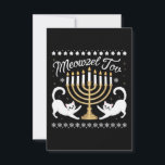 Carte De Remerciements Meowzel Tov Drôle de Chanukah Hanukkah Sweatshirt<br><div class="desc">Meowzel Tov Drôle de Chanukah Hanukkah Sweatshirt démodé</div>