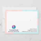 Carte De Remerciements "Merci" (Dos)