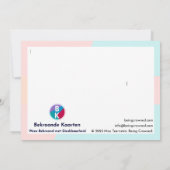 Carte De Remerciements "Merci" (Dos)