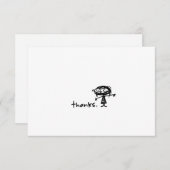 Carte De Remerciements merci. (Devant / Derrière)