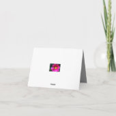 Carte De Remerciements Merci! (Dos)