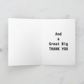 CARTE DE REMERCIEMENTS ***MERCI*** (Intérieur)