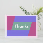 Carte De Remerciements "Merci " (Debout devant)